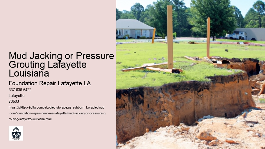 Mud Jacking or Pressure Grouting Lafayette Louisiana